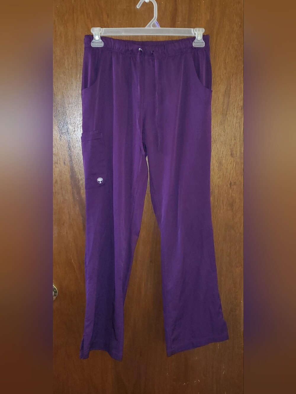 Healing Hands Works Purple Scrub Pants Sz Medium
